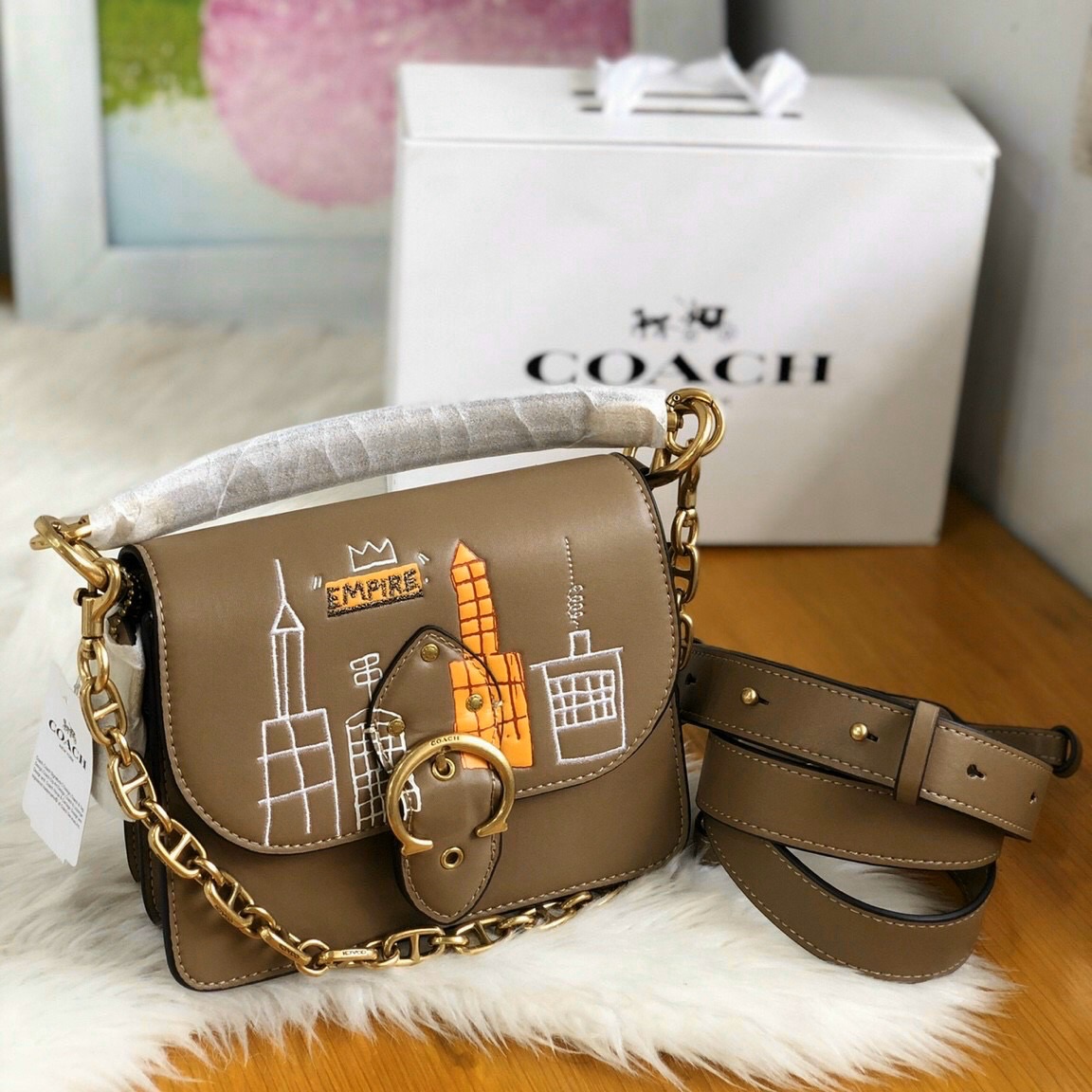 [HCM]Túi Coach thiết kế mới kèm 3 dây đeo