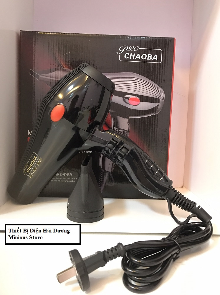 Máy sấy tóc cao cấp CHAOBA RYC-8201 2 chiều 3000W (Bảo hành đổi mới 1 năm)