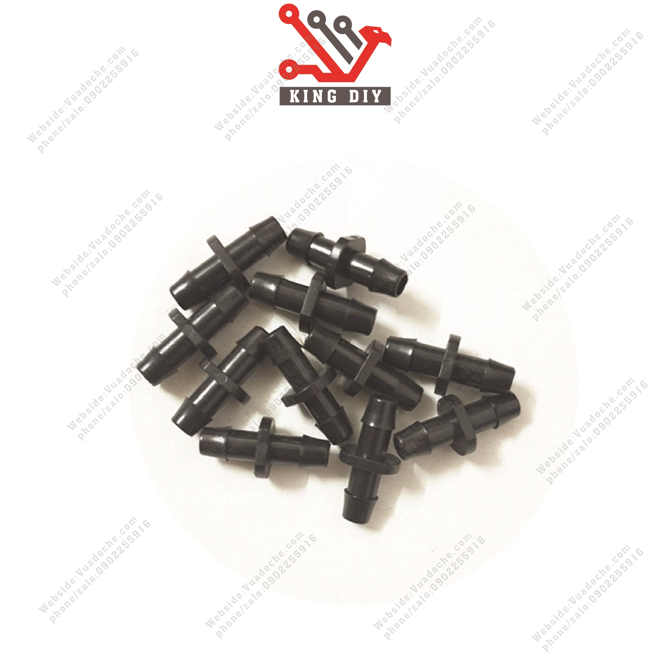 Tê 6mm nối béc phun sương mưa các loại (nối dây mềm 5x7mm hoạc dây phun sượng phi 8)