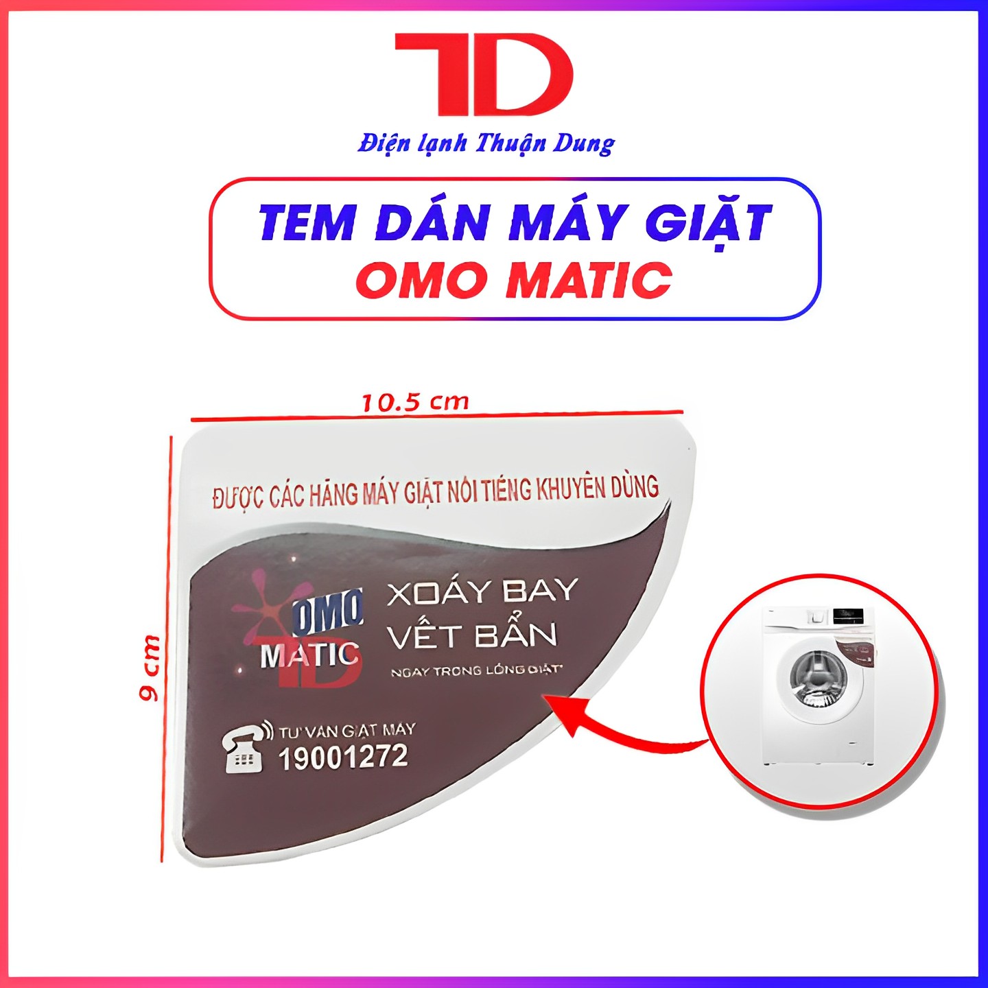 TEM OMO DÁN MÁY GIẶT