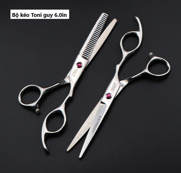 Bộ kéo cắt tóc Toni guy HA 01 (Tặng bao da và chỉnh kéo khi mua 2 cây )