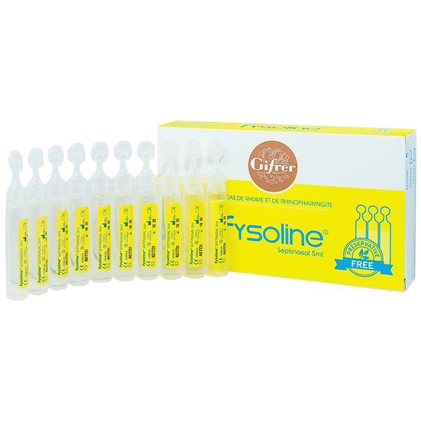 Dung Dịch Fysoline Gifrer (Hộp Vàng 20 Ống X 5Ml) - Vệ Sinh Mắt, Mũi Bé