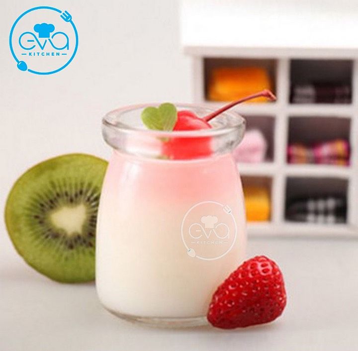 Bộ 6 Hũ Thuỷ Tinh Đựng Sữa Chua 100 Ml