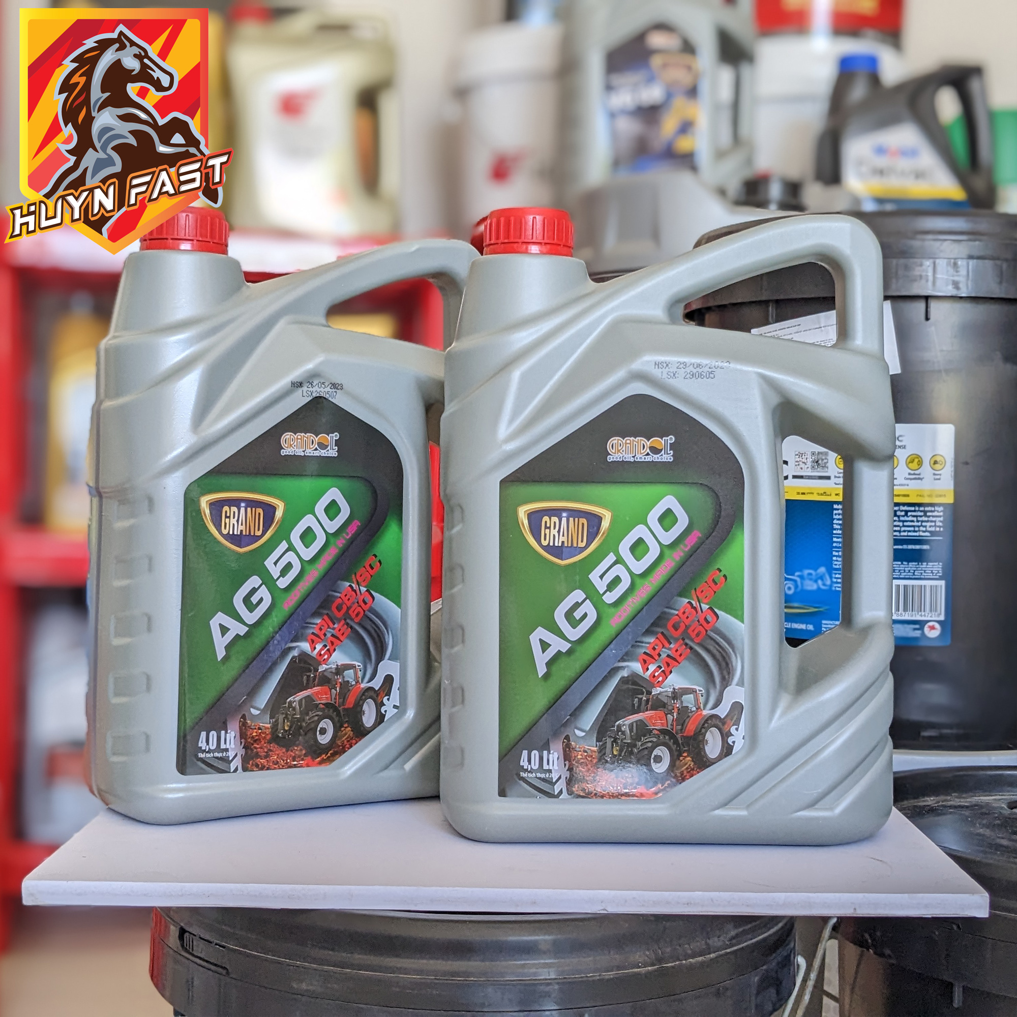 Dầu nhớt máy cày máy nông nghiệp grandoil ag500 sae 50 – api cb/sc