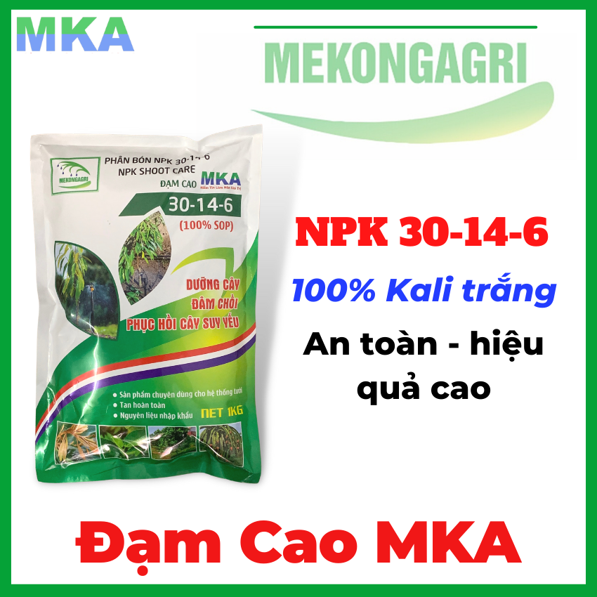 Phân bón đạm cao 30-14-6 MKA Mekongagri