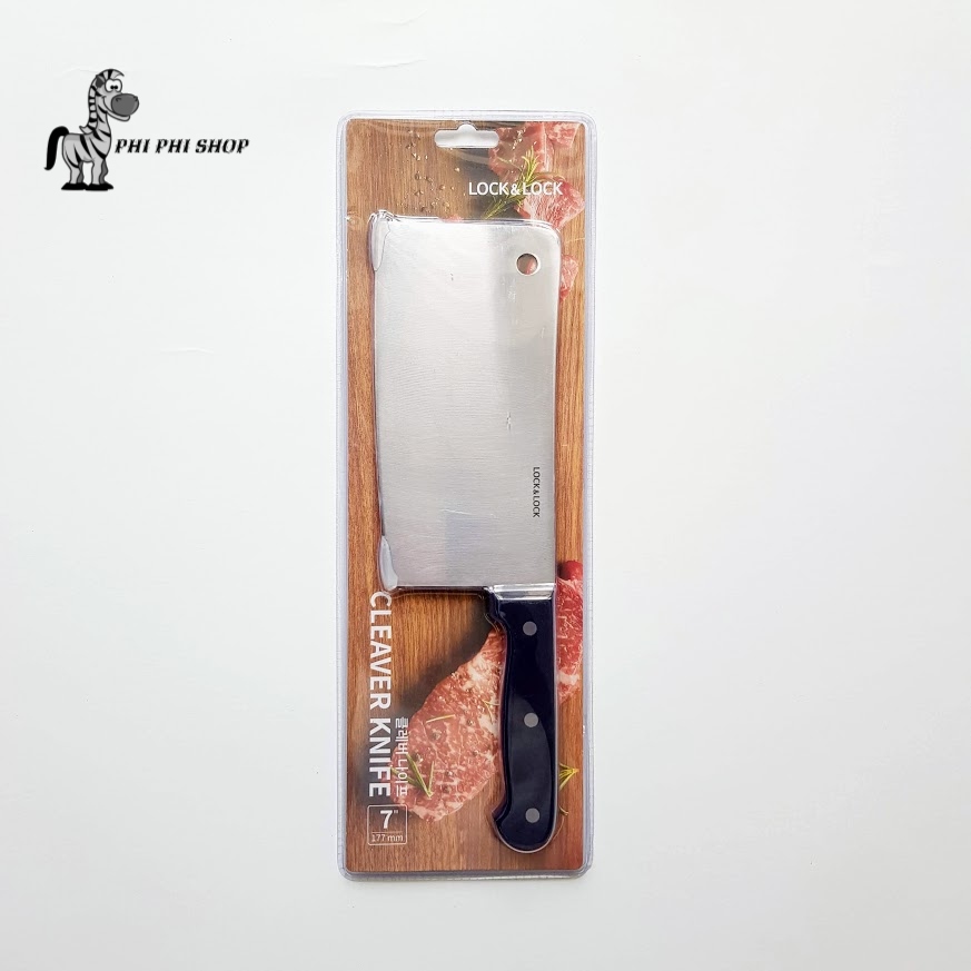 Dao làm bếp lock&lock santoku ckk921 , dao chặt xương lớn ckk920