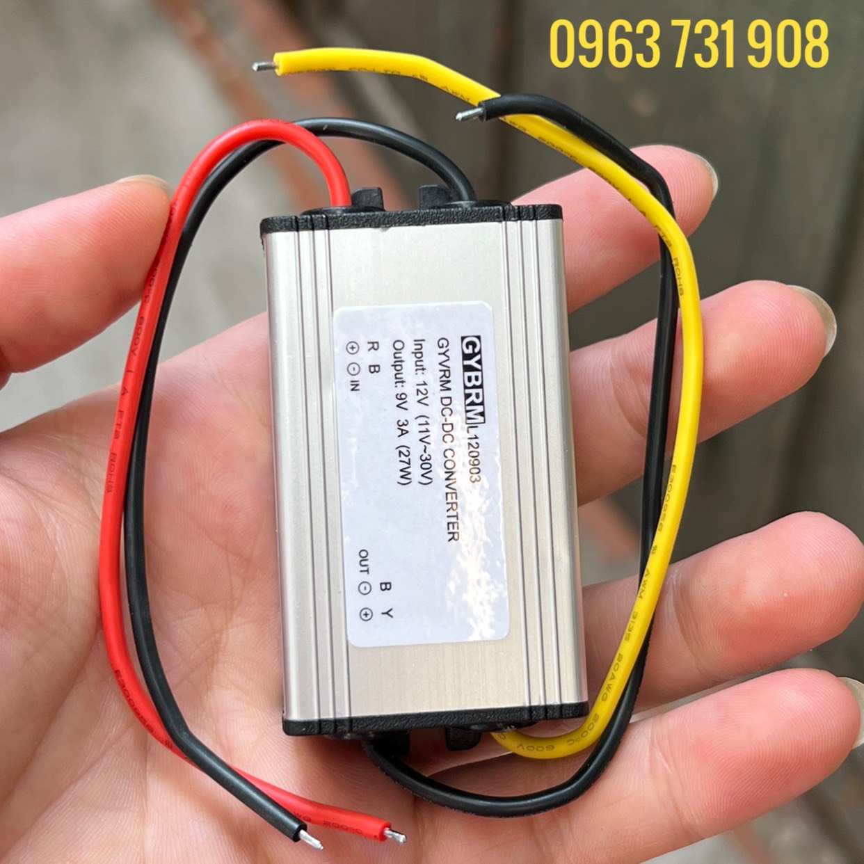 Bộ đổi điện DC 12V xuống DC 9V bảo hành 12 tháng