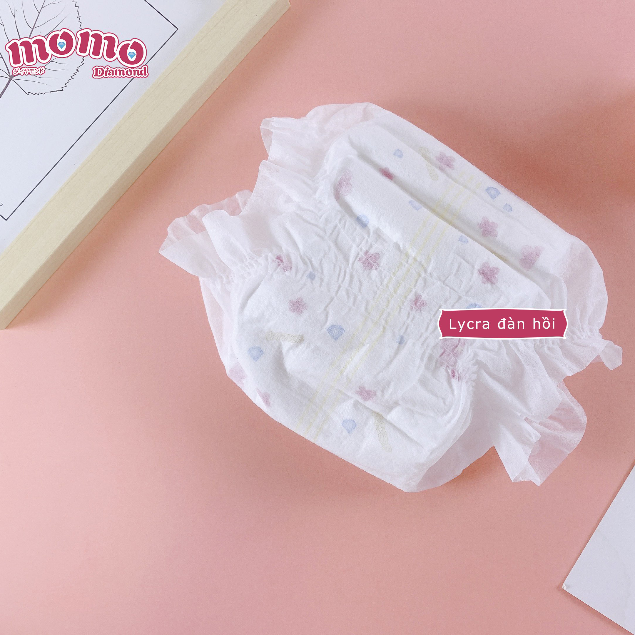 [Tã dán ORGANIC] Bỉm Nhật MOMO DIAMOND size S64/M62