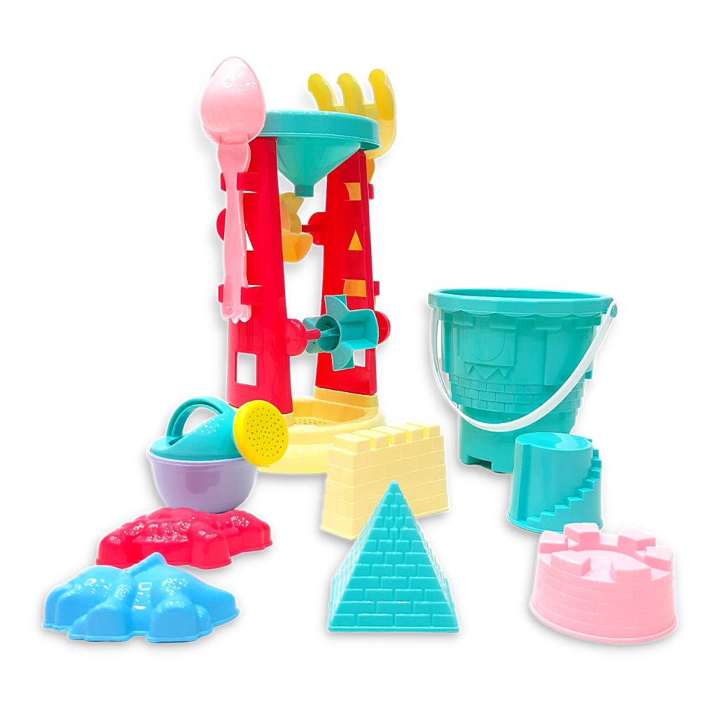 [HCM]Đồ chơi xúc cát Xô đi biển có guồng quay cát HT7530