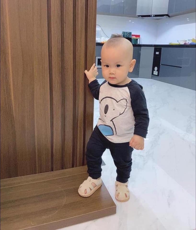 Bộ cotton gấu cho bé trai