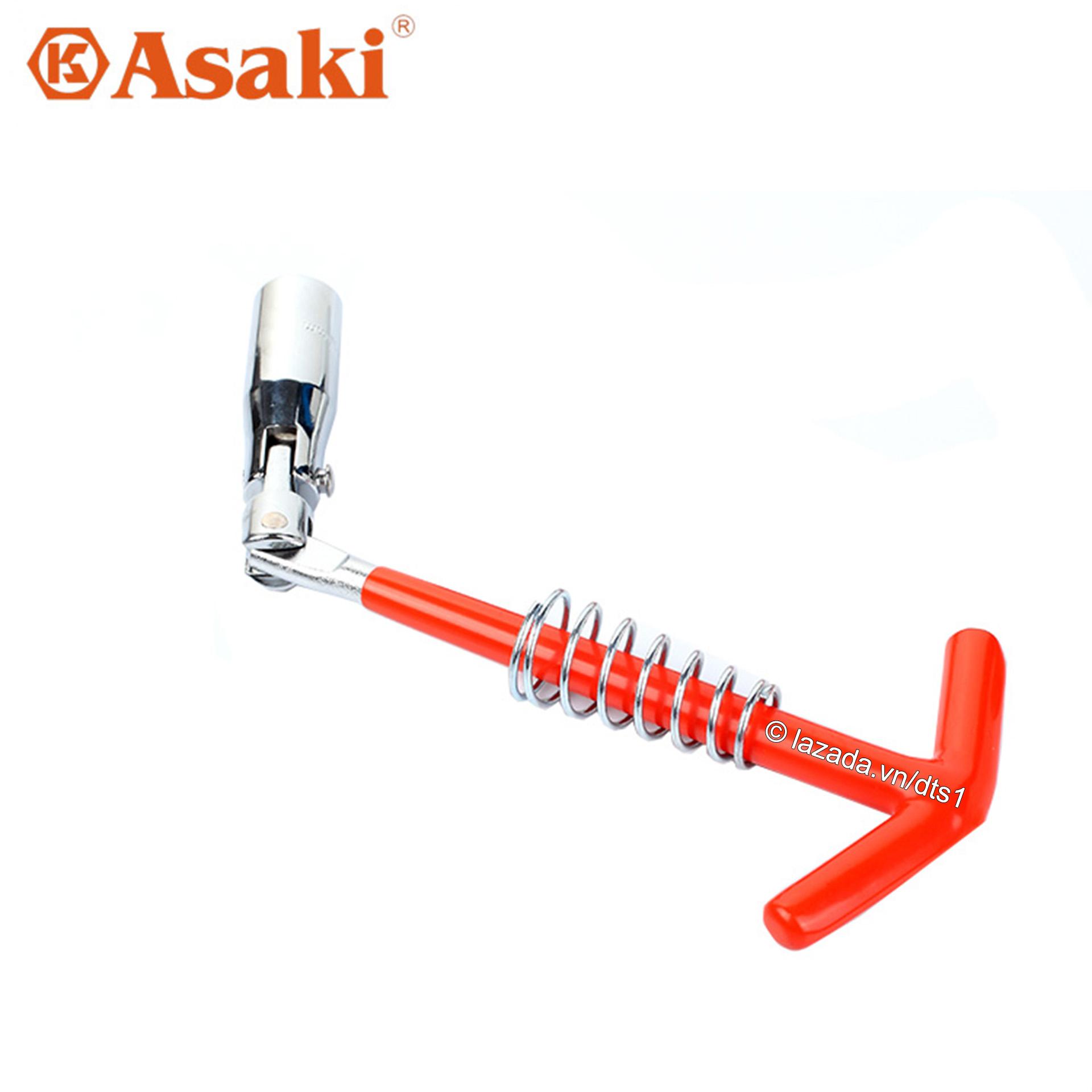 Tay mở bugi 16mm đầu bẻ Asaki AK-7605