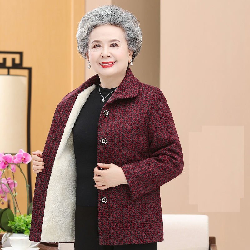Áo Khoác cao cấp cho mẹ, cho bà lót lông