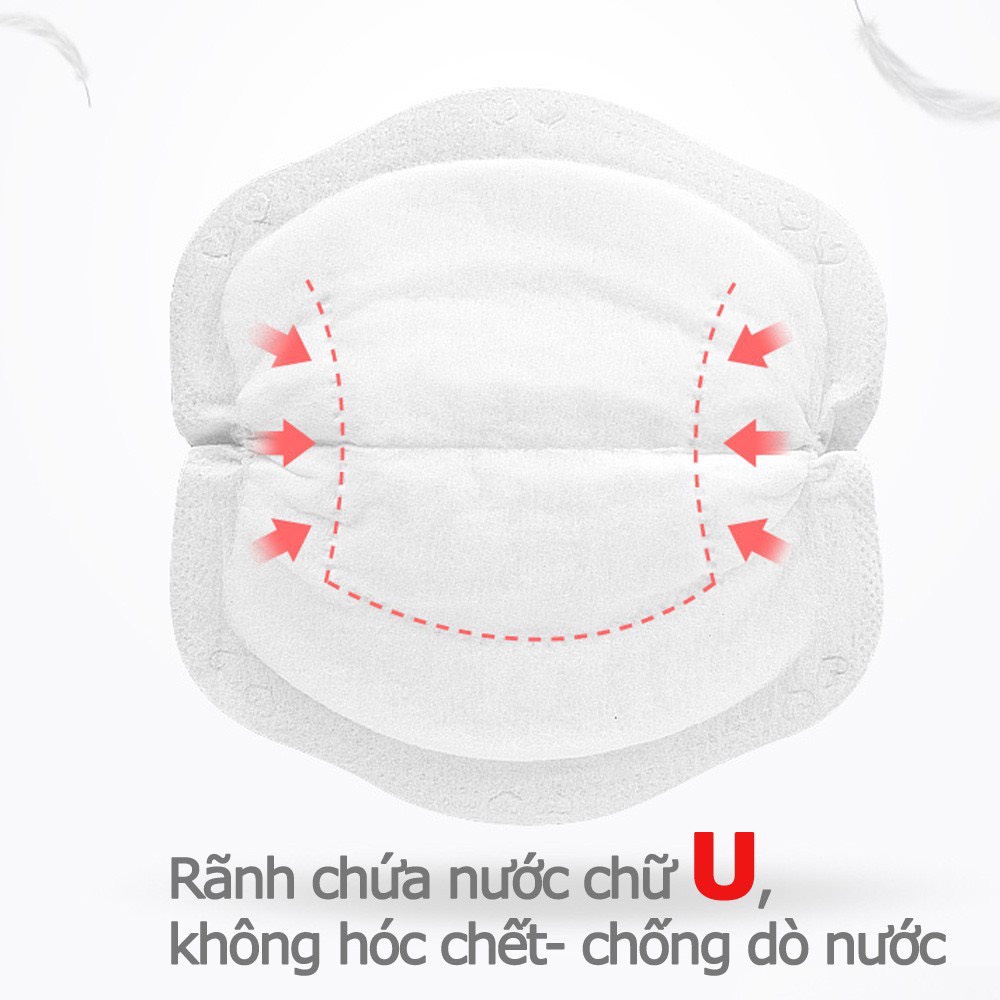 Lót thấm sữa KICHI LA CHI bịch 108/118 miếng loại 3D