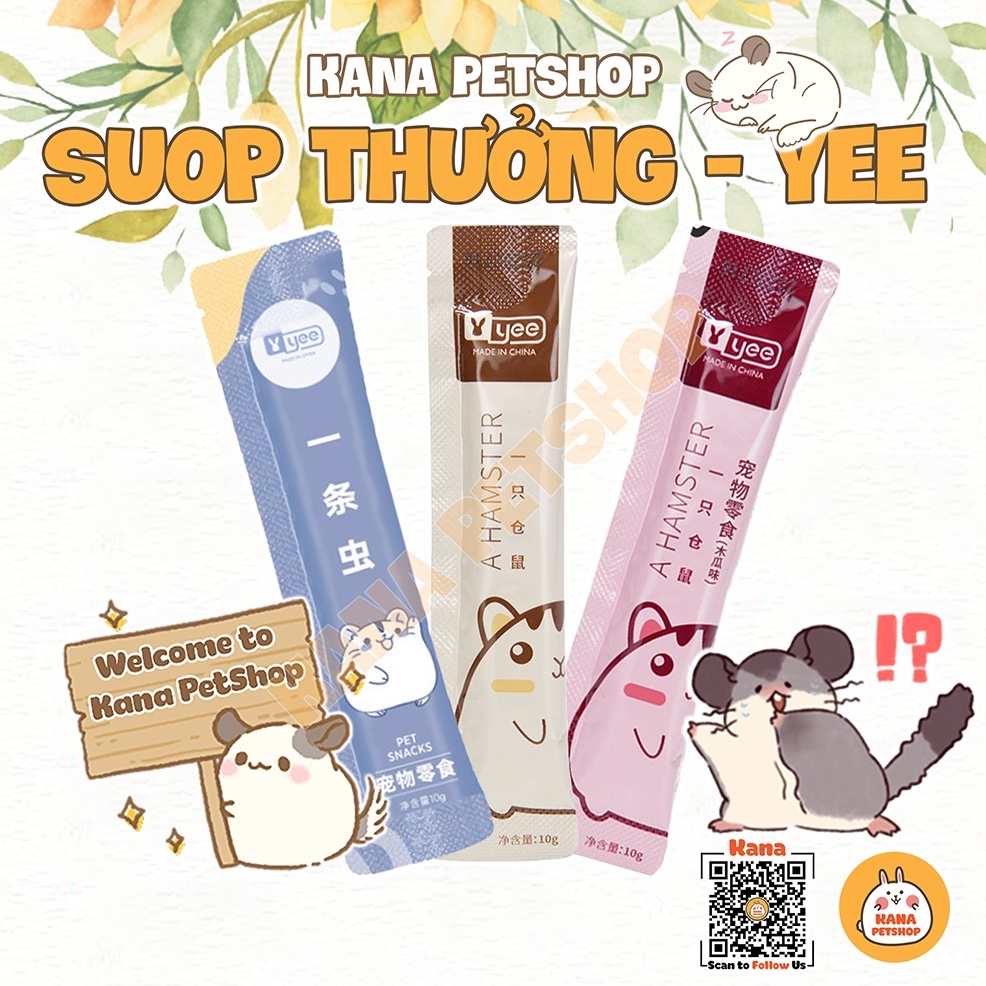 Súp Thưởng Yee Thức Ăn Hamster 🐹FREESHIP🐹 Đồ Ăn Dặm Soup Dinh Dưỡng Dạng Gel Sốt Đồ Ăn Vặt Hiệu 𝐘𝐄𝐄 Cho Hamster ...