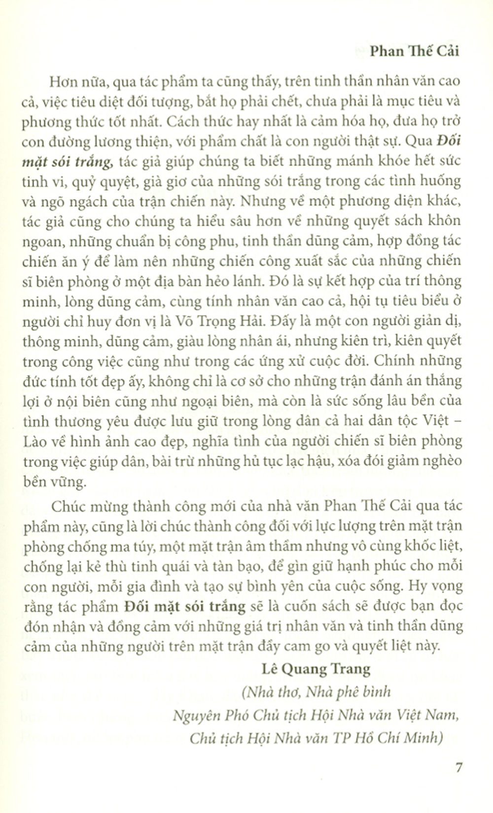 Đối Mặt Sói Trắng - Truyện Ký