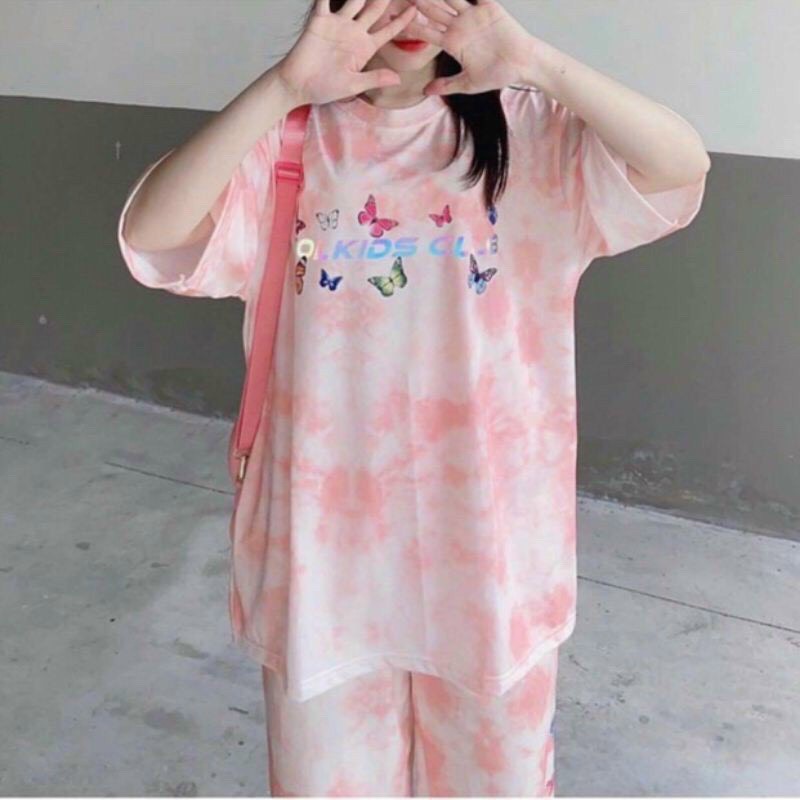 SET BỘ Loang Màu Hot Trend 2020 Thiết Kế Họa Tiết In Hoat Hình  Bướm Cực Xinh