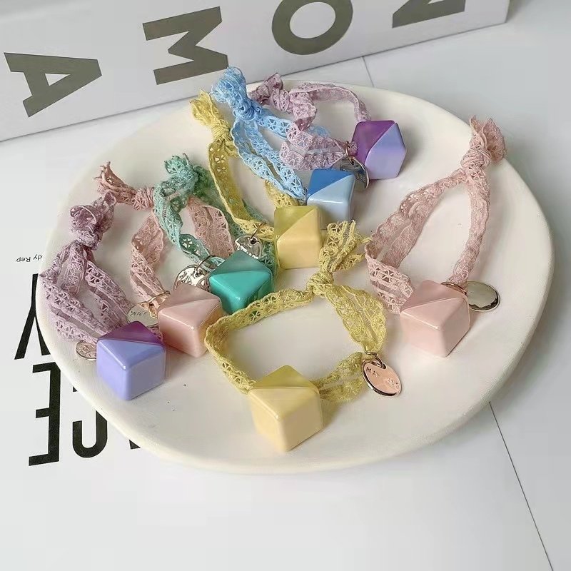 COMBO 02 THUN CỘT TÓC HOA VĂN MIX RUBIC - CỘT TÓC ICON HUMAN
