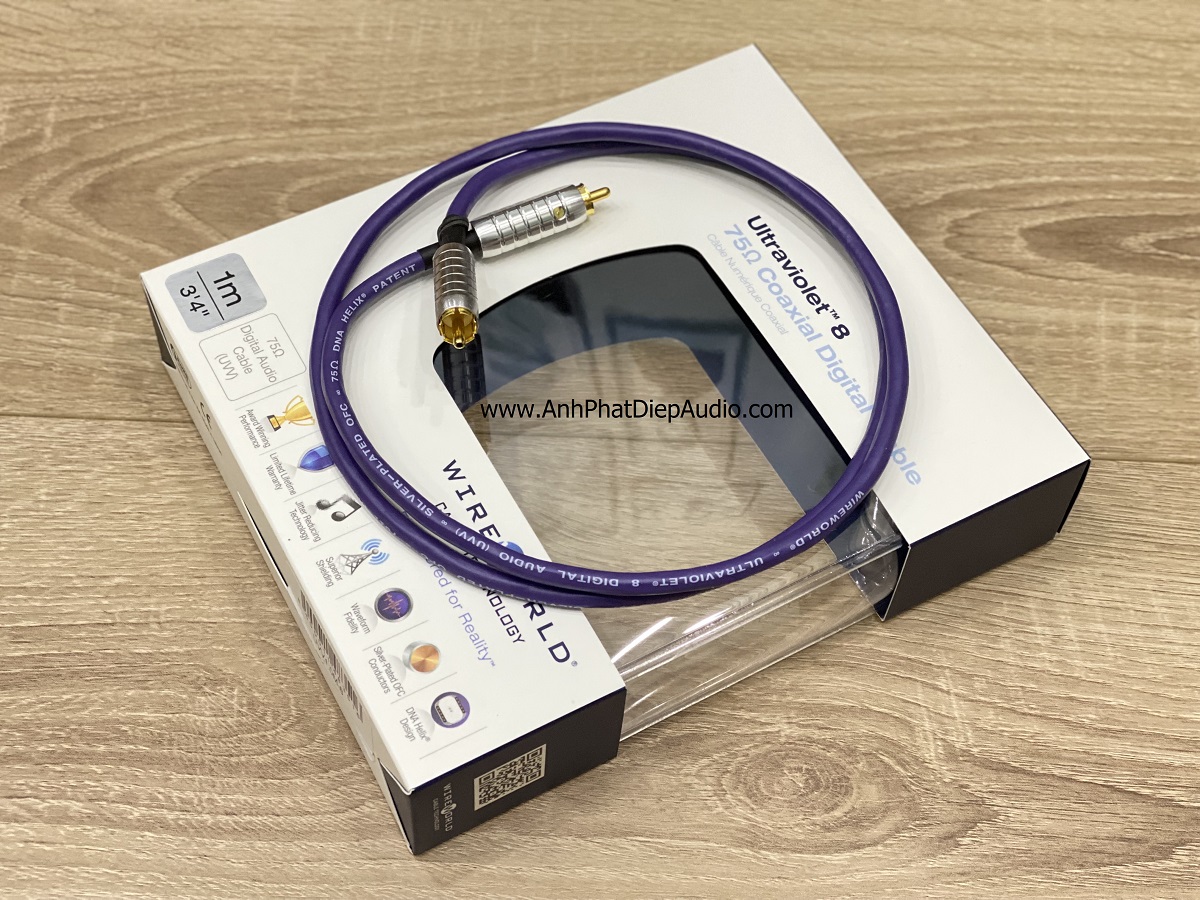 Dây tín hiệu WIREWORLD Ultraviolet 8 Coaxial Digital Audio 1M