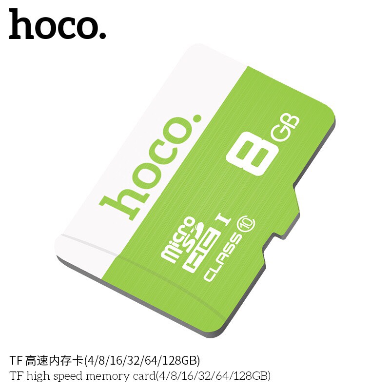 Thẻ Nhớ MICRO SDHC 8GB Hoco Class 10 90MB/S dùng lưu trữ nhạc và dữ liệu