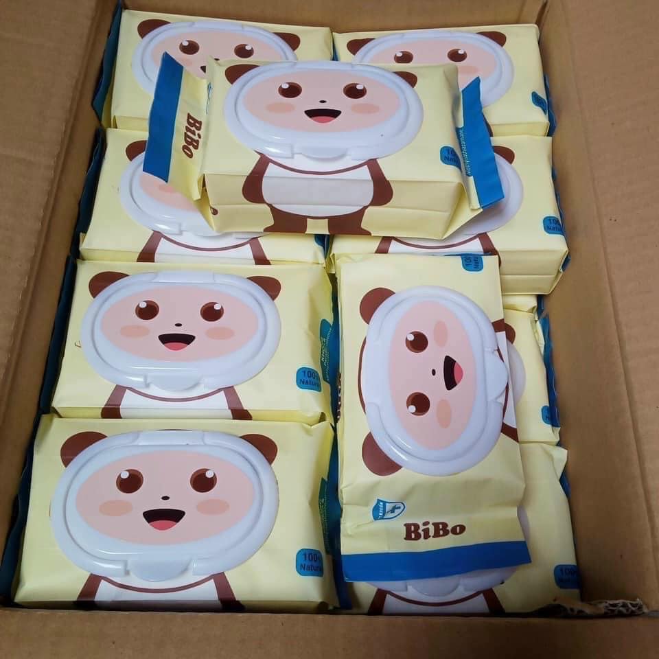 Khăn ướt không mùi bibo 100 tờ