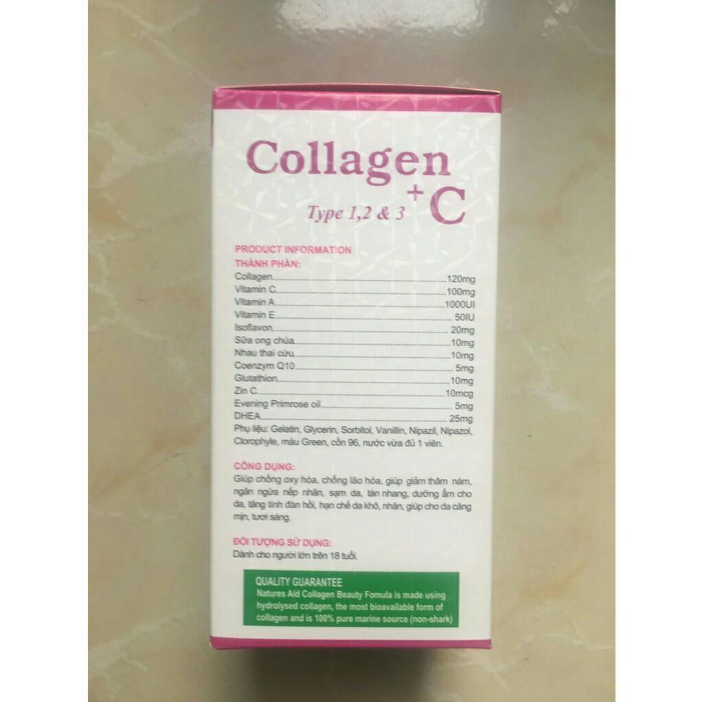 [HCM]ĐẹP Da Sáng Da - Collagen +C-60 Viên