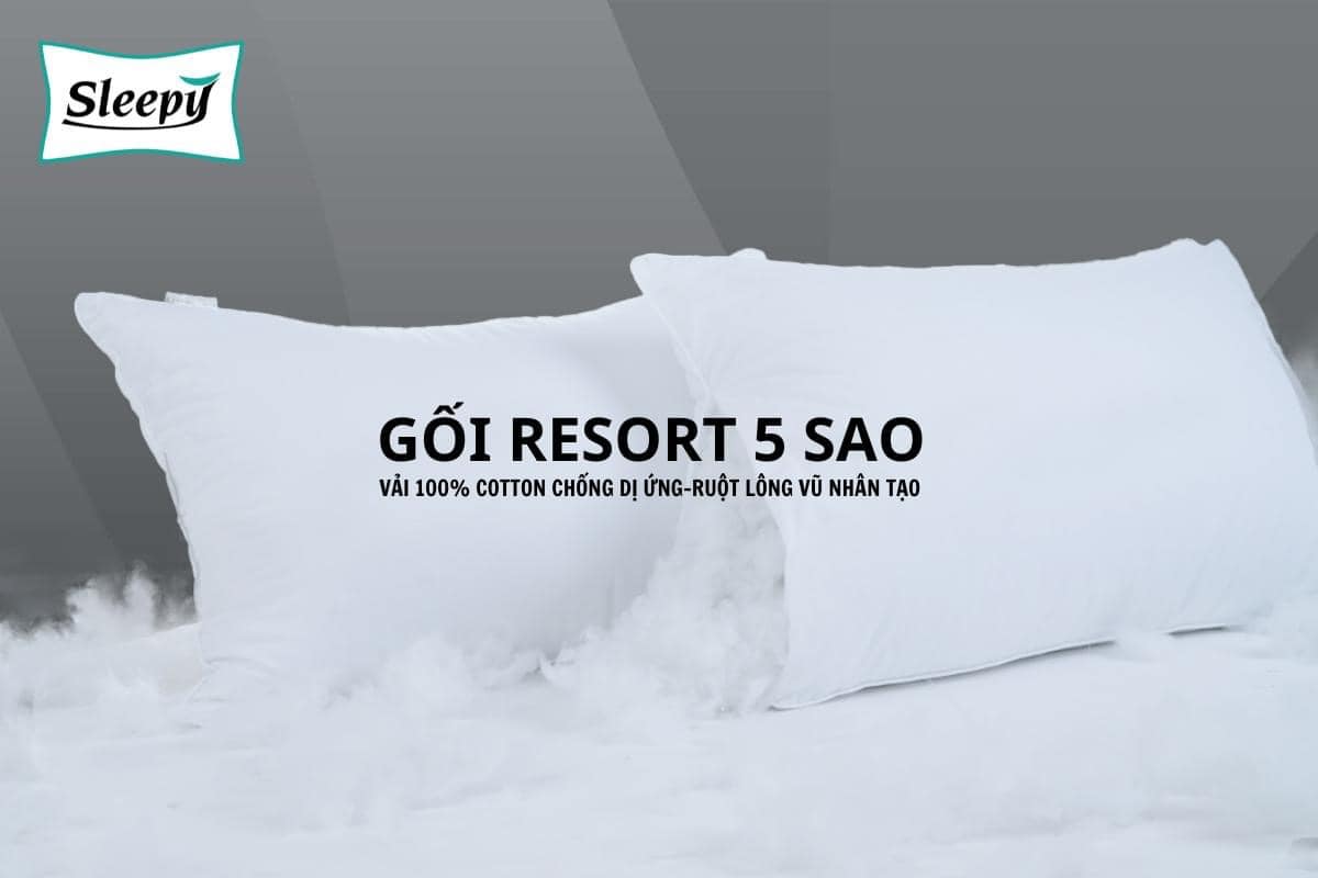 Gối lông vũ nhân tạo, ruột gối MICROFIBER , Gối lông vũ nhân tạo giảm đau vai gáy, Ruột Gối tiêu chuẩn resort 5sao, Ruột gối mềm mại êm ái cho giấc ngủ ngon