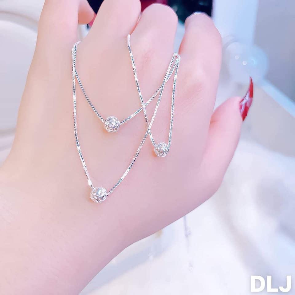 Dây chuyền bạc bi kim tiền nhỏ xinh