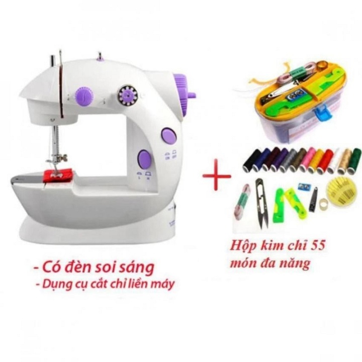 Máy sewing mini có đèn led tiện dụng-máy stitching mini household đình