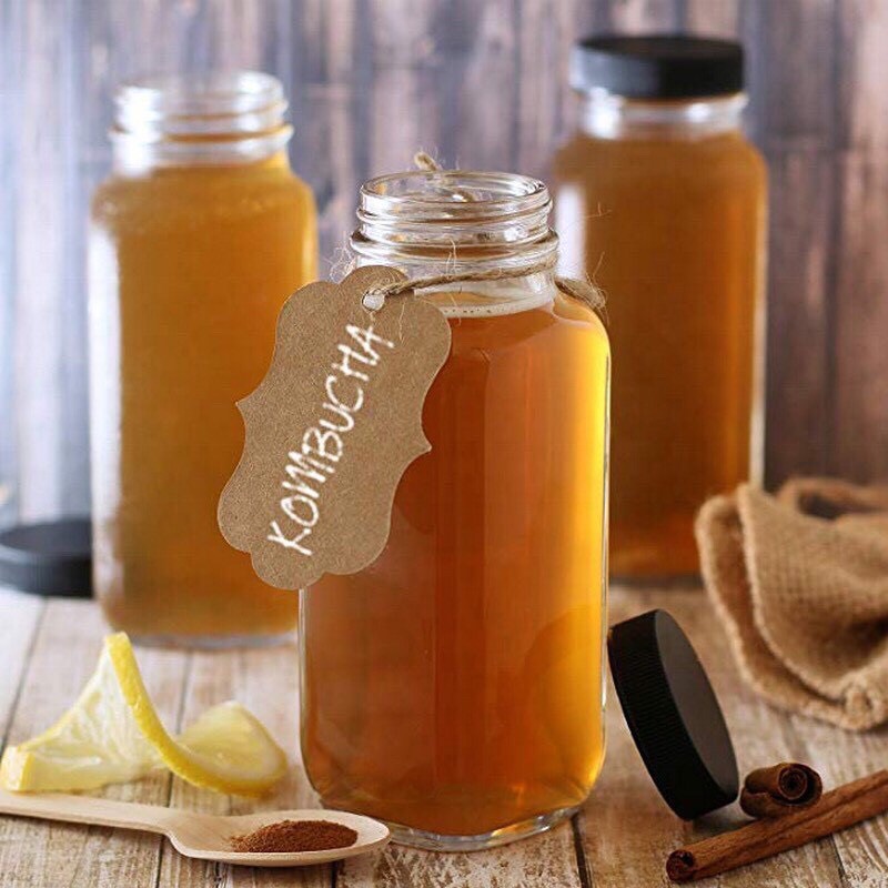 Combo 8 chai thủy tinh nắp nhựa đựng sữa 350ML