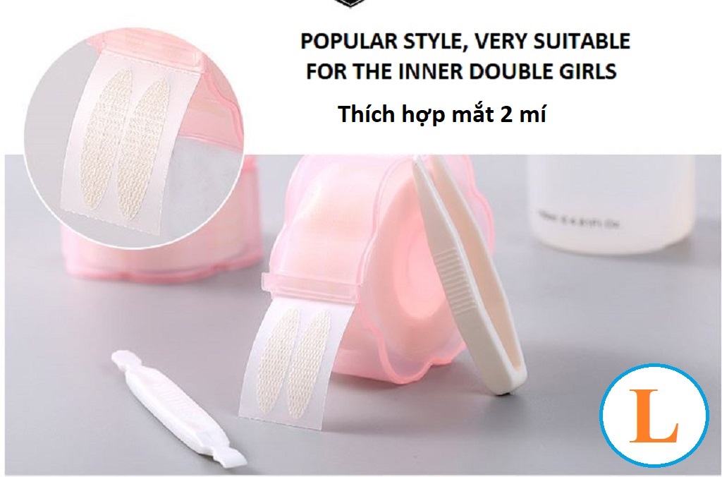 [HCM]Cuộn 360 Miếng Dán Kích Mí Dạng Ren Có Keo Dán Sẵn Size L (Kèm Nhíp+Thêm Cây Kích Mí)