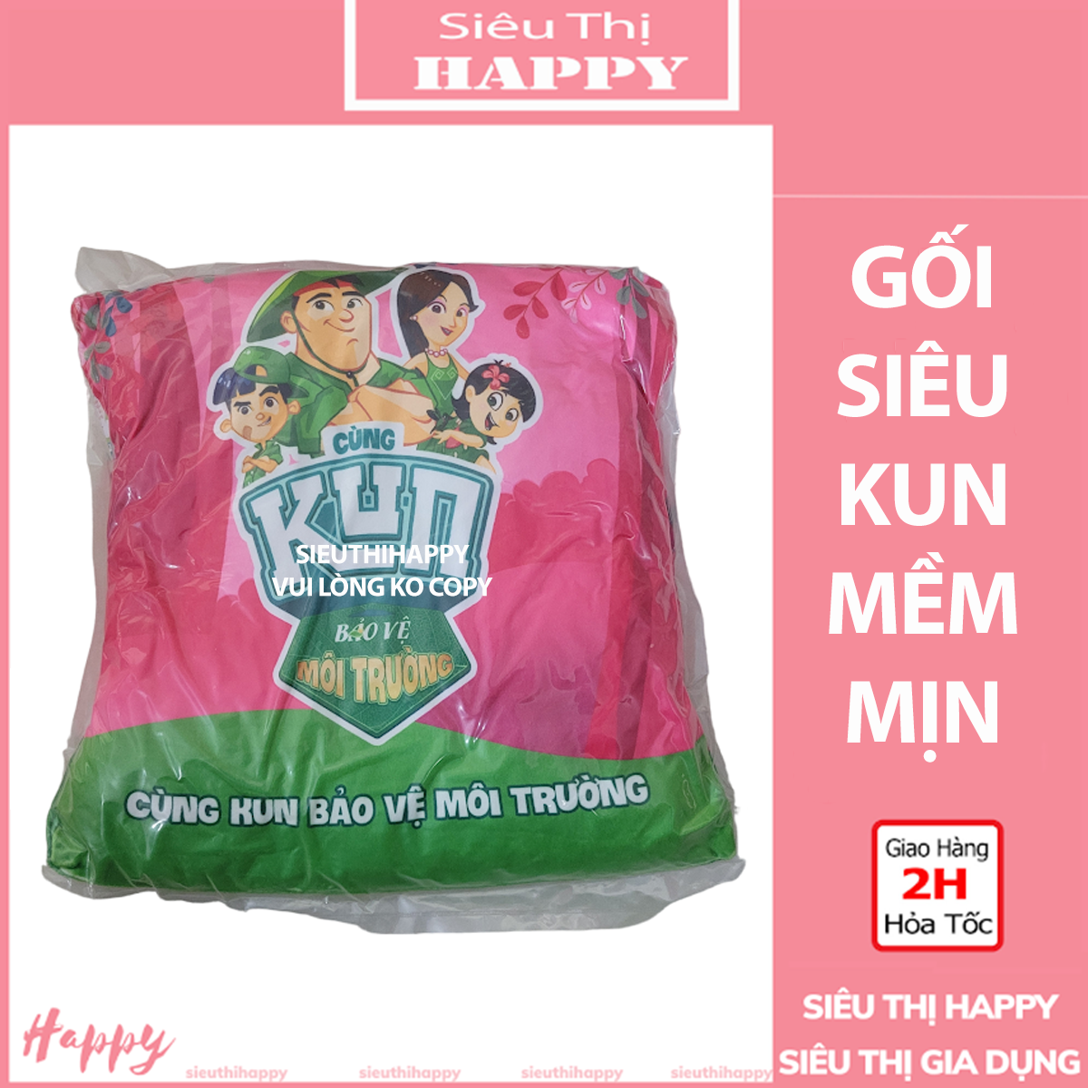Gối siêu Kun đa năng - quà tặng Kun mẫu mới