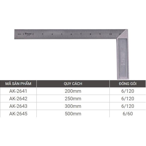 300mm Thước ê ke Asaki AK-2643