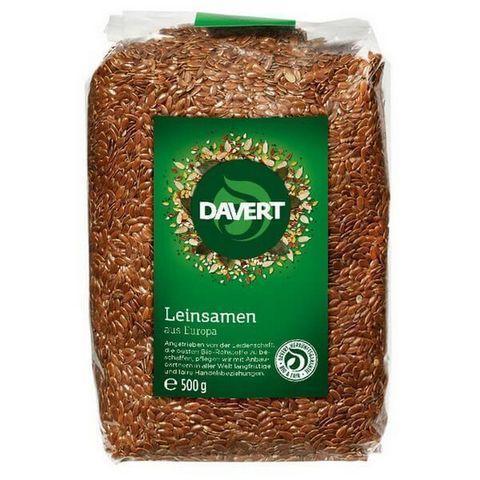 Hạt lanh nâu hữu cơ chưa rang Davert (250g)