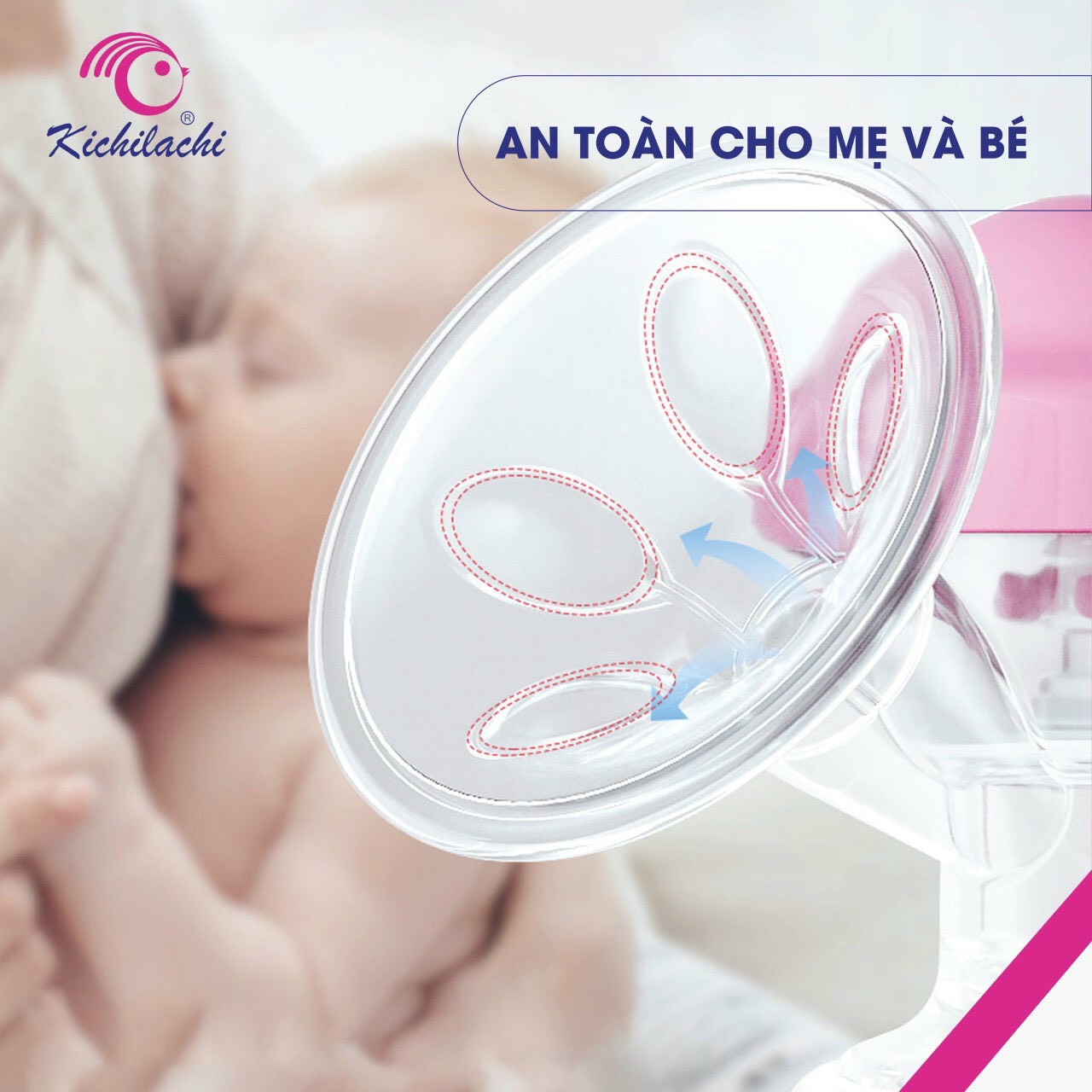 Dụng cụ Máy Hút sữa cơ bằng tay Kichilachi