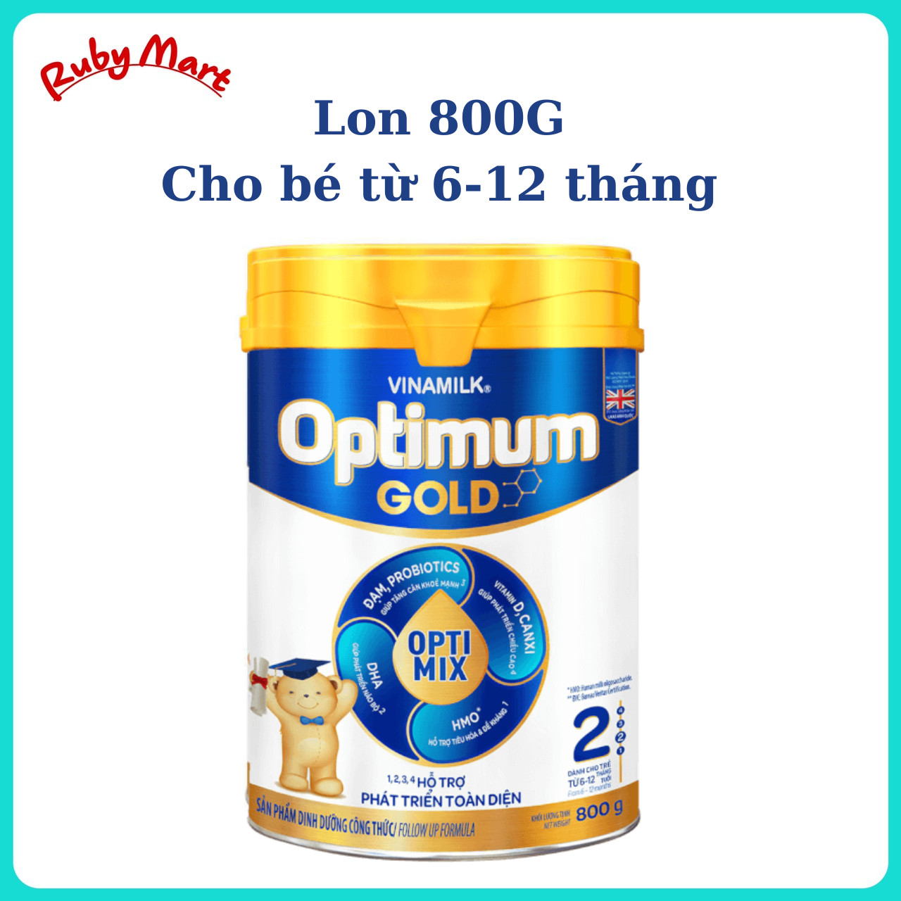 [FREESHIP] Sữa bột Vinamilk Optimum Gold 1/2 lon 800g