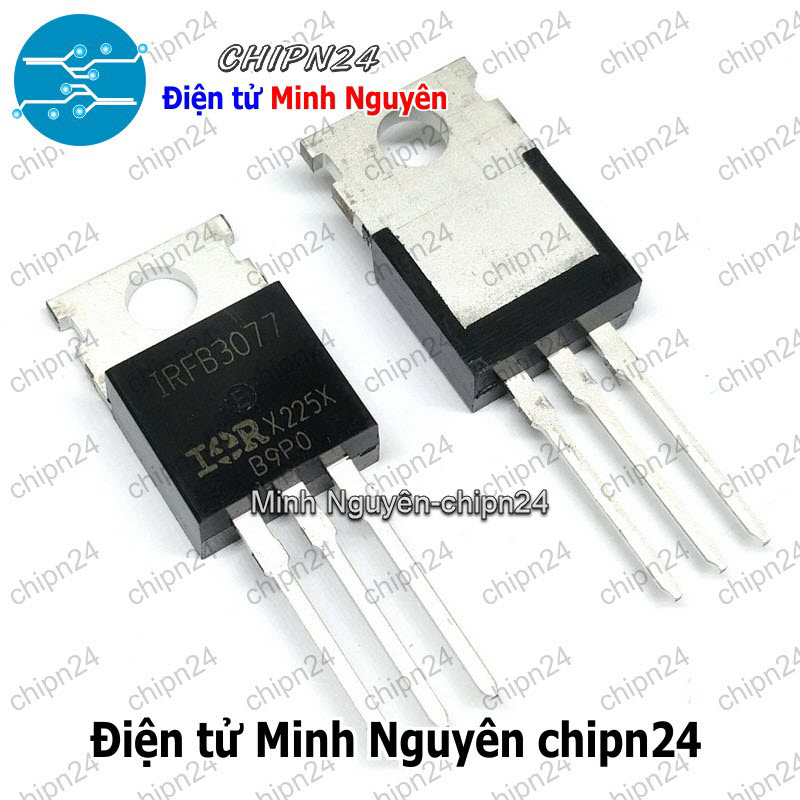 [1 con] (KT1) Mosfet IRFB3077 TO-220 120A 75V Kênh N (IRFB3077PBF) - HH006916