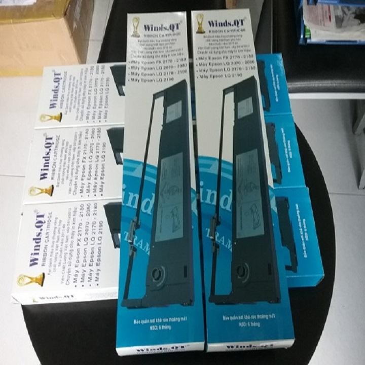 Bộ 2 ribbon cho epson lq 2170, 2180, 2190, 2070, 2080; fx 2170, in đậm, rõ nét. là dây ruy băng, băng mực, rubang cho hộp mực máy in kim