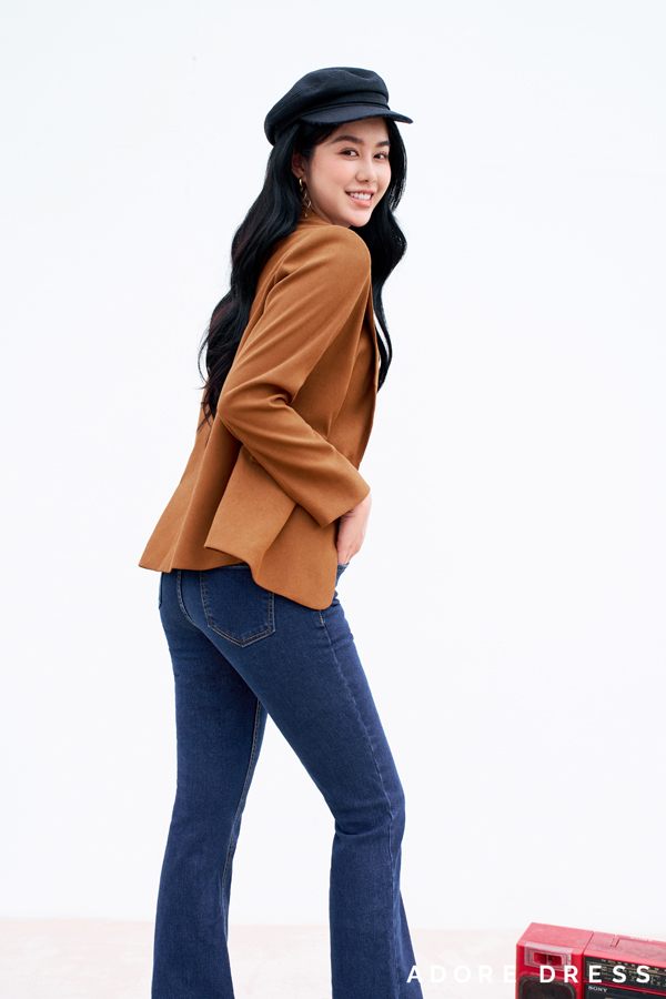 Blazer casual style da lộn 312BL1036 ADOREDRESS