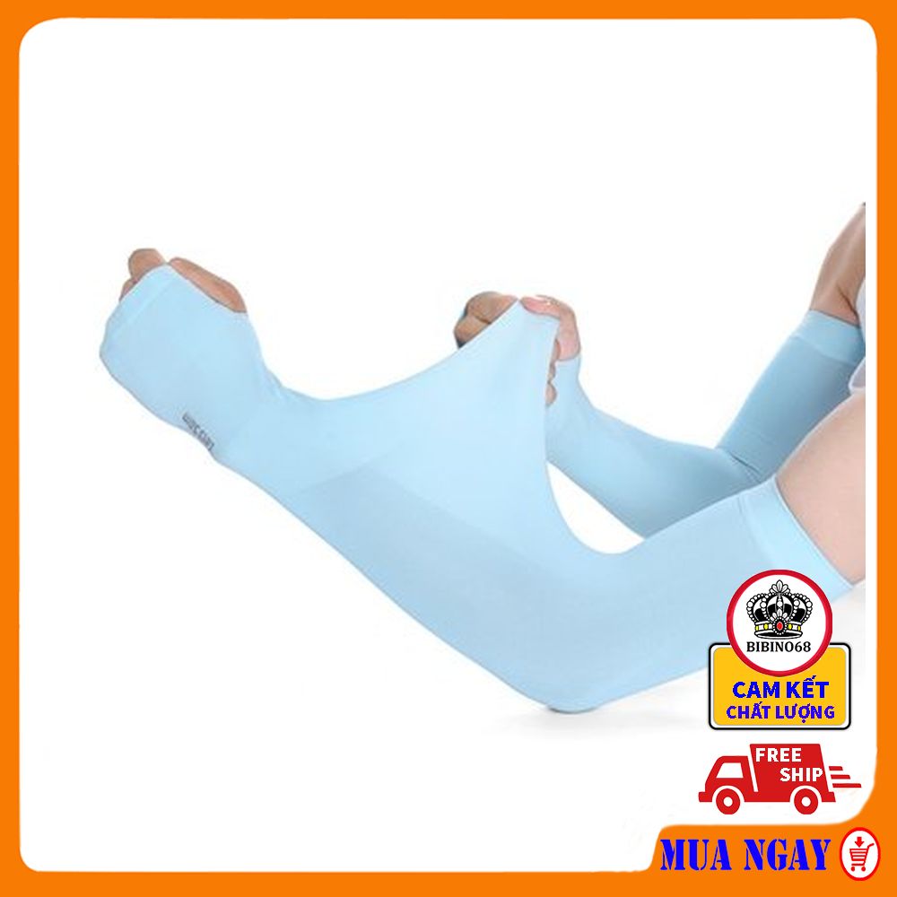 Găng tay chống nắng chống tia UV NAM NỮ rẻ đẹp 3 màu đen xanh da dày dặn cao cấp BIBINO