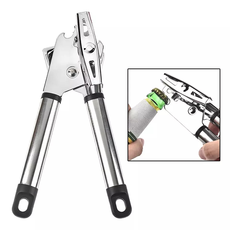 Dụng cụ khui hộp đa năng R1 tiện dụng - ồ khui bia - đồ mở hộp - Dụng cụ mở nắp lon tiện dụng bằng Inox - Phụ kiện nhà bếp - khui bia - mo hop