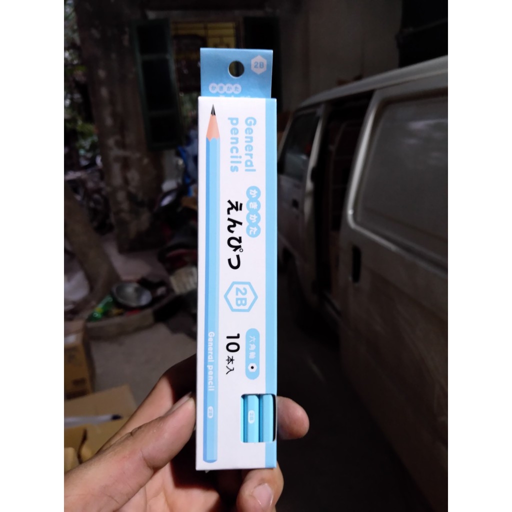 Set 10 Bút Chì 2B nội địa Nhật Bản