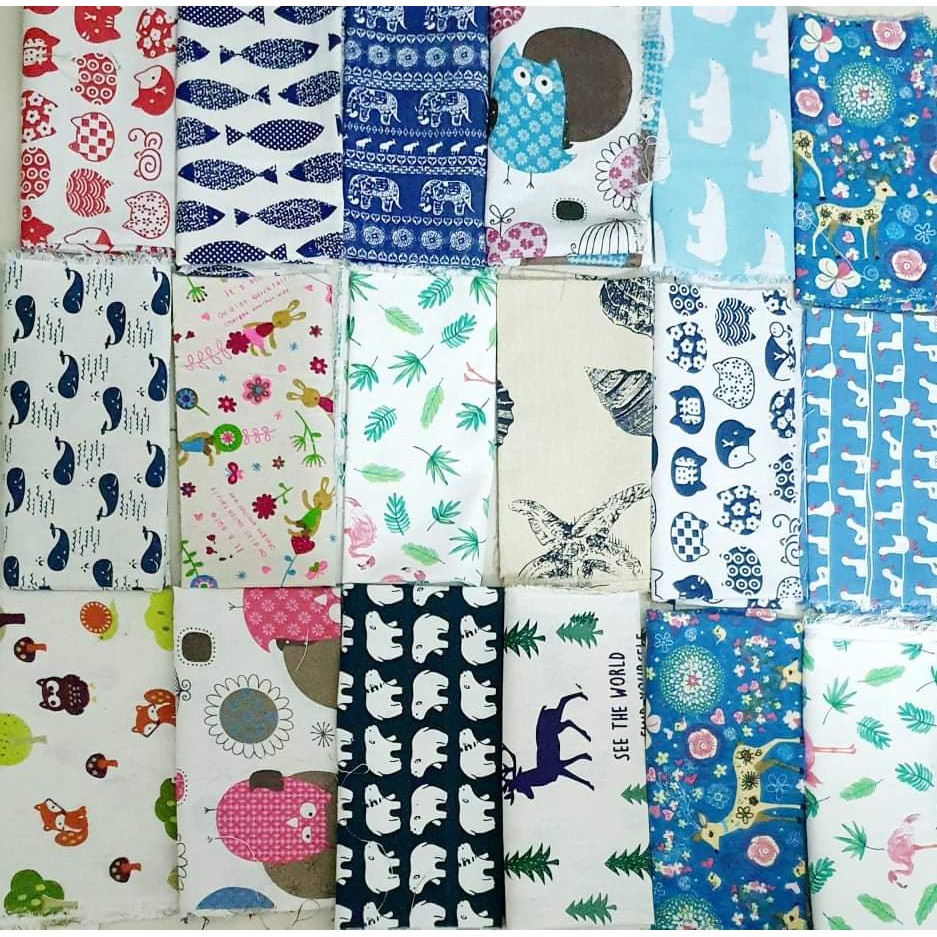 Vải bố khổ 1m5 họa tiết con vật