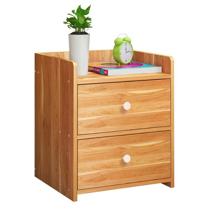 Tủ kệ gỗ đầu giường 2 tầng - Tủ đầu giường gỗ cao cấp, sang trọng cho phòng  ngủ | Lazada.vn