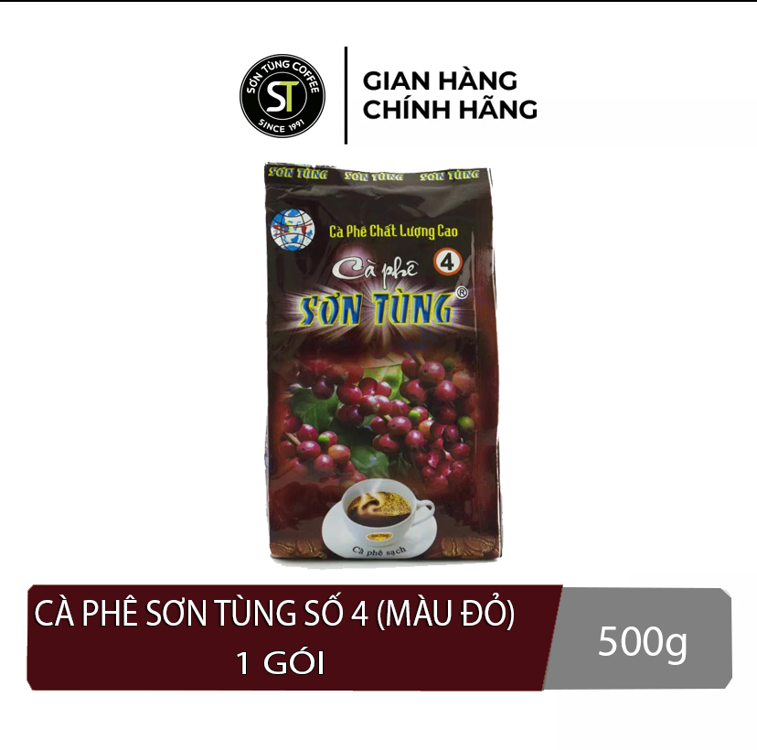 Cà phê Sơn Tùng (bao bì đỏ) Số 4 gói 500g