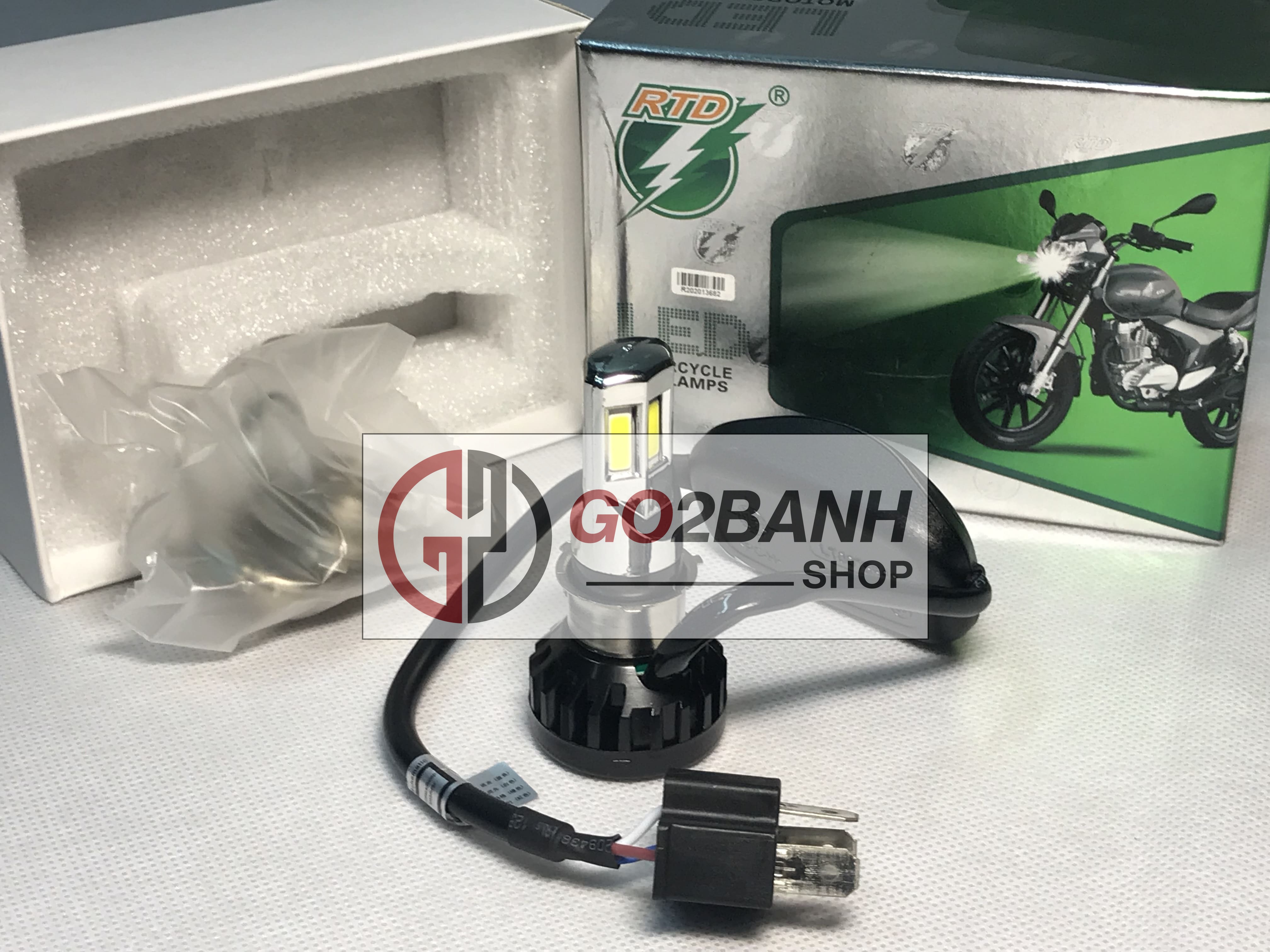 Bóng đèn led pha RTD 6 tim quạt tản nhiệt Winner, Exciter, Sirius, Future Fi 125, Wave Rs, Airblade 110/125, Vision