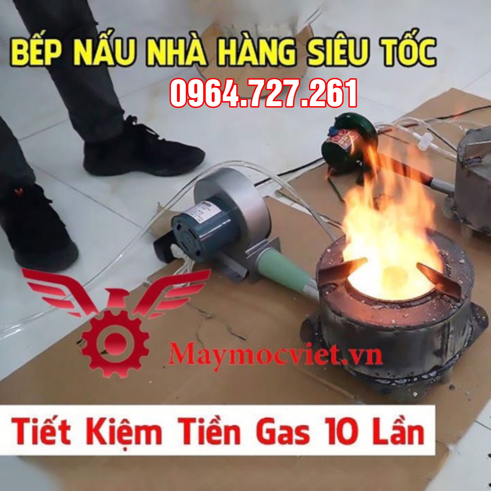 Bếp đốt dầu thải, bếp đốt nhiên liệu thừa VMB25