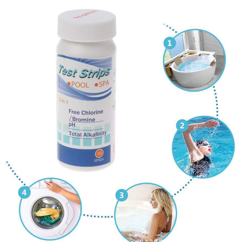[HCM]Bộ 50 que thử độ ph thử clo nước