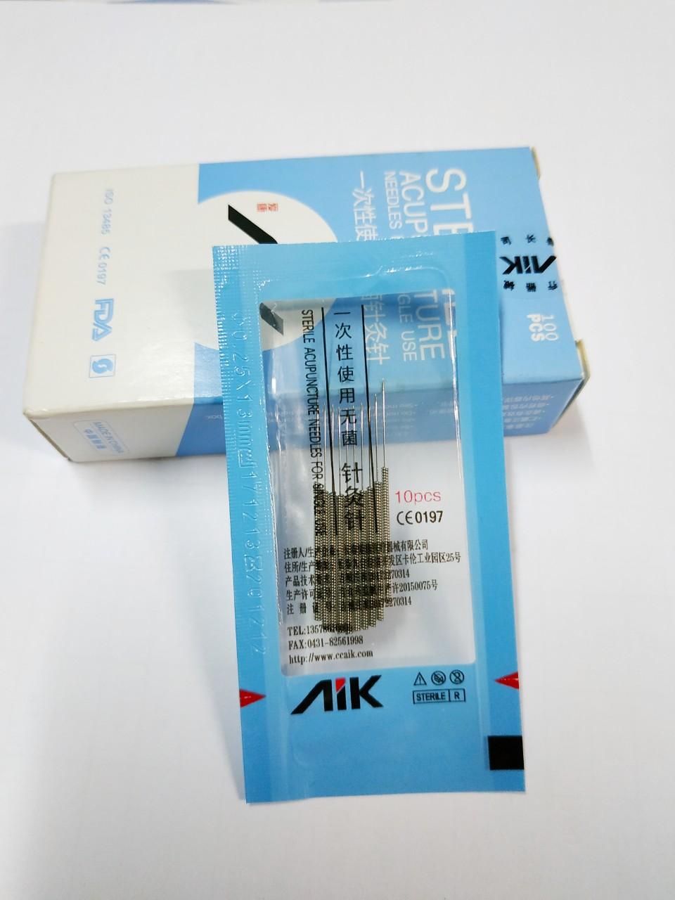 Hộp 100 Cây Kim châm cứu AIK 0.3 x 75 mm