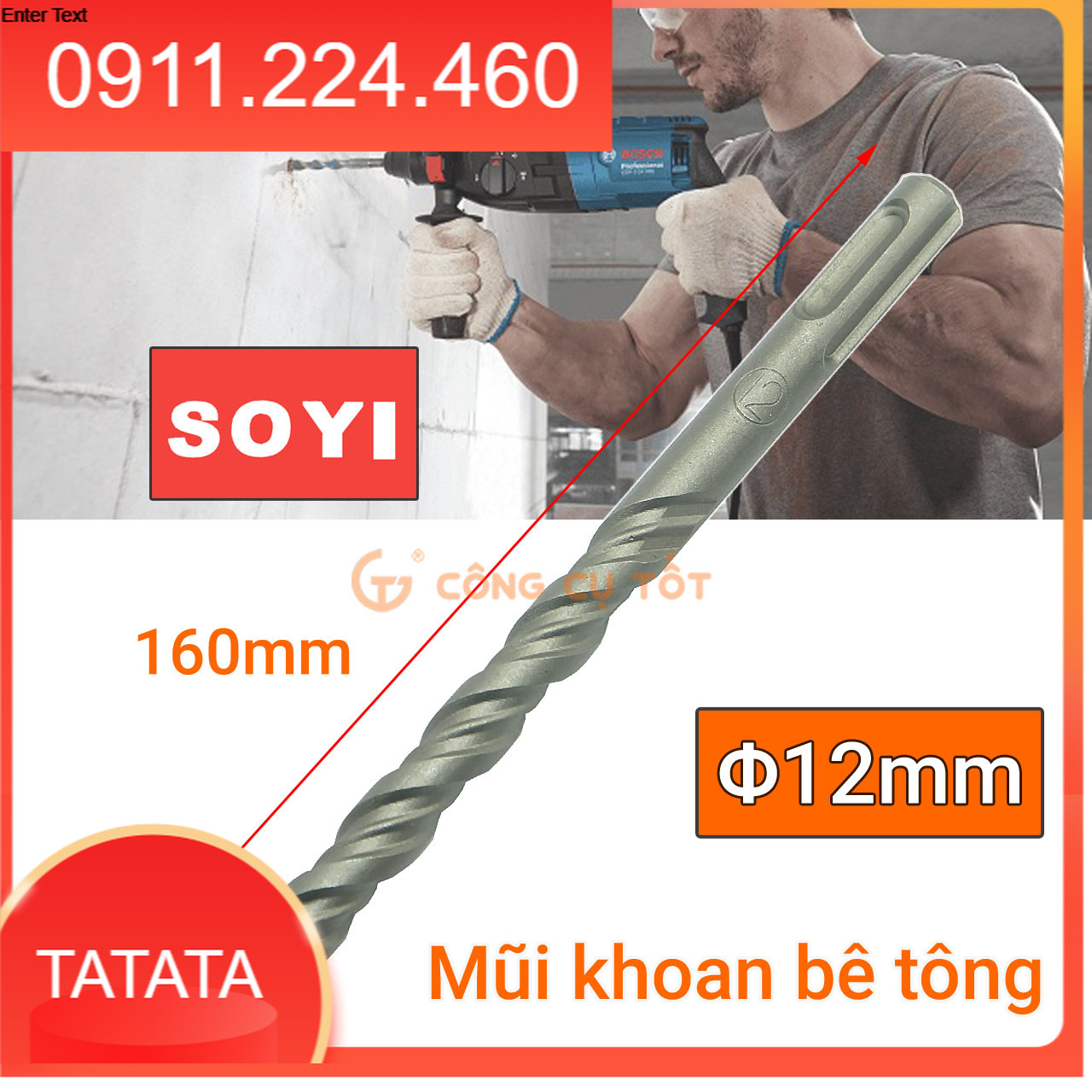 Mũi khoan bê tông SOYI các cỡ