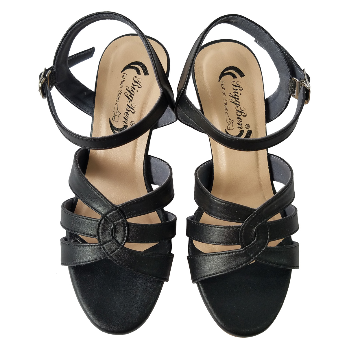 Giày Sandal Cao Gót Nữ BIGBEN Da Bò Cao 5 Phân CG134